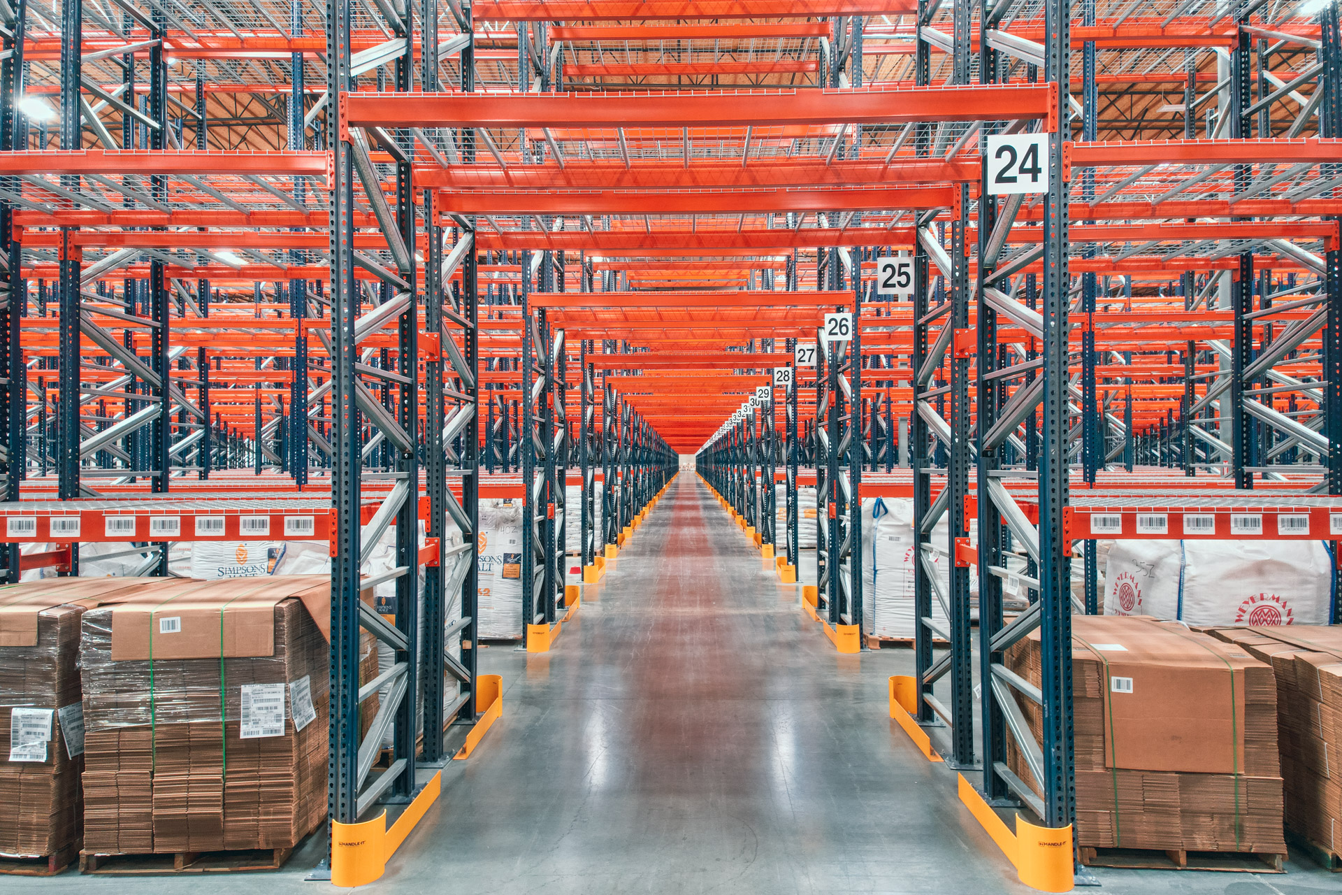 Industrial pallet racking installation in Burnsville Minnesota warehouse